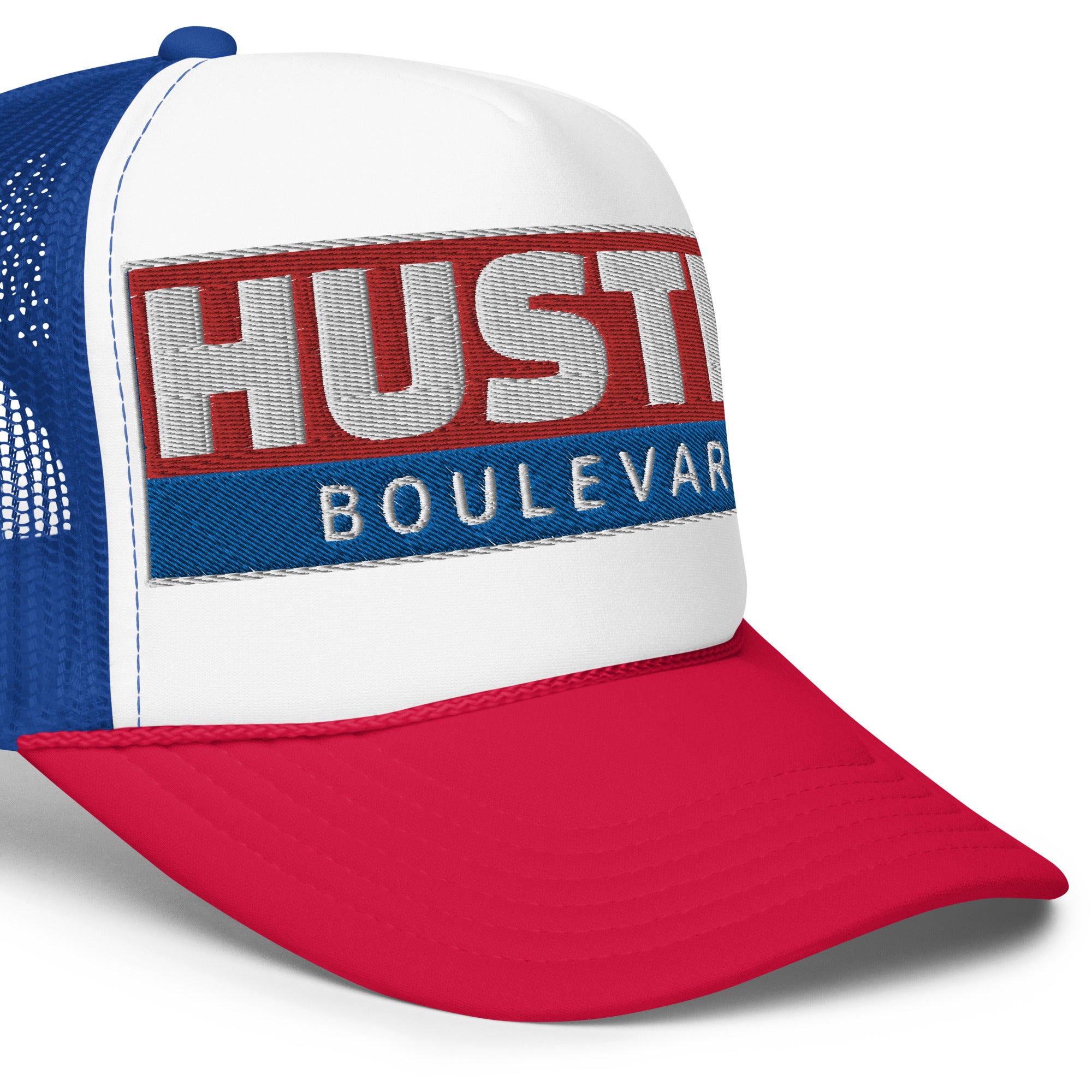 HUSTLE HORIZON RWB : snapback trucker hat